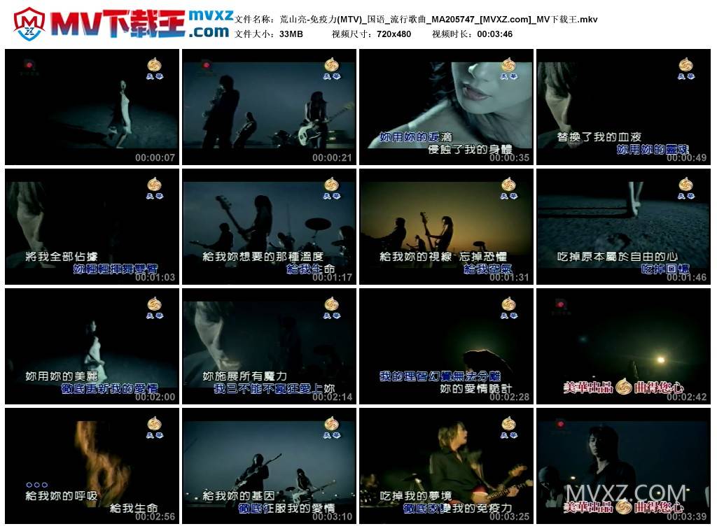 荒山亮-免疫力(MTV)_国语_流行歌曲_MA205747